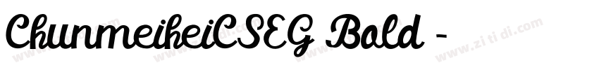ChunmeiheiCSEG Bold 字体转换 ChunmeiheiCSEG Bold 字体转换